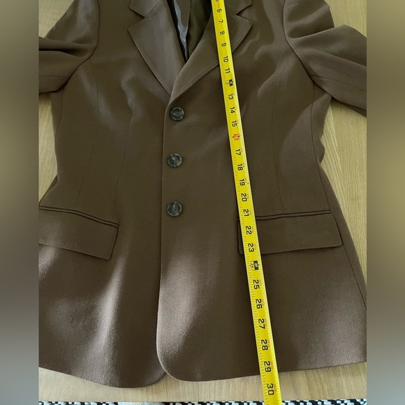Kasper|Chocolate Brown Boyfriend Blazer, Structured Fit•••Business Casual - Picture 10 of 11